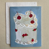 Heart You Wedding Cake Card