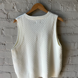 Archer Knit Vest - Vintage White