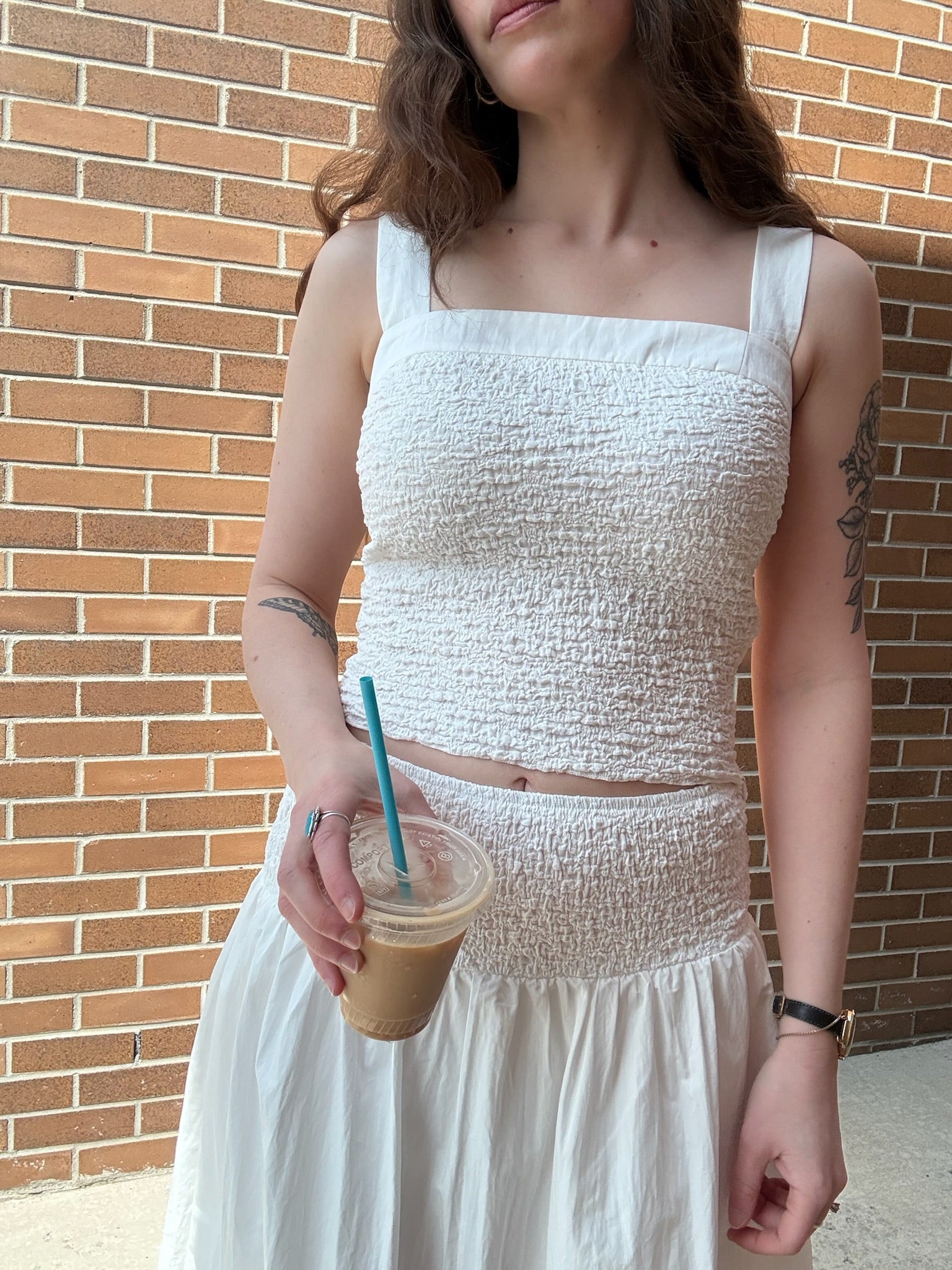 Freya Top - Chalk