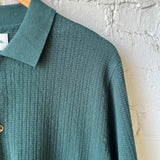 Textured Knit SS Shirt - Forest