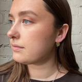 Coin Disc Dangle Earrings - Gold