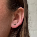 Chunky Bar Earrings - Gold