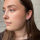 Links Of Love Stud Earrings - Silver
