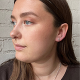 Sunny Sun Stud Earrings - Silver