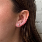Sunny Sun Stud Earrings - Silver