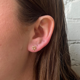 Sunny Sun Stud Earrings - Gold