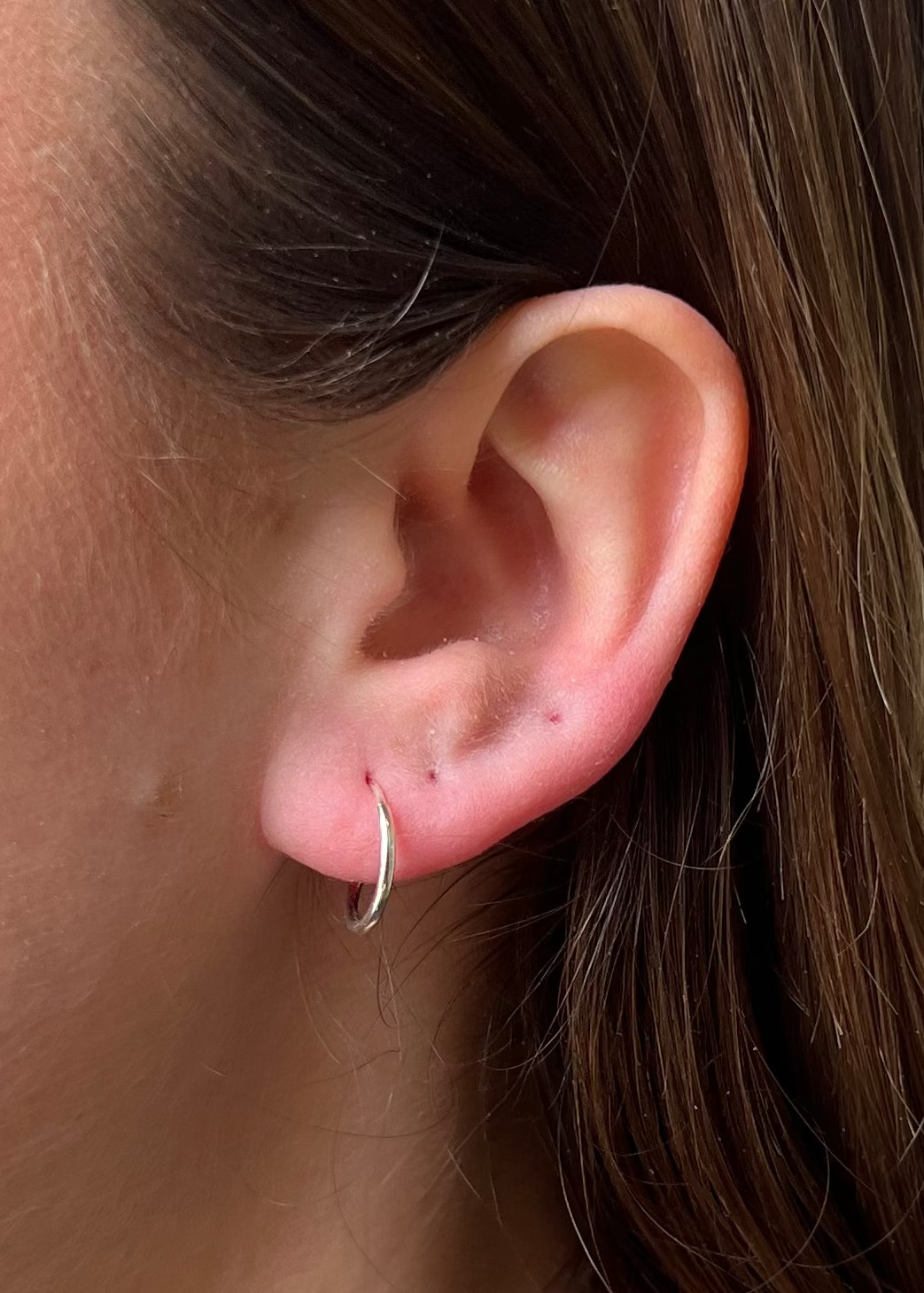 Goldi 16mm Hoops - Silver