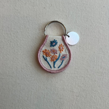 Patch Keychain - Pink Floral