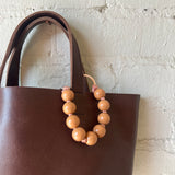 Big Perlen Keychain - Short Mocca