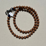 Long Perlen Keychain - Mocca / Navy