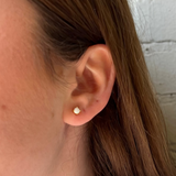 Prong Opal Studs - Gold