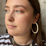 Large Hoops - Ivory