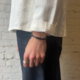 Diamond Top Cuff - Black Steel
