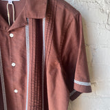 Didcot SS Shirt - Blue / Brown