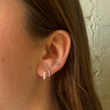 Classic Mini Hoops - Silver