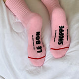 Hugger Socks - Pink / Black