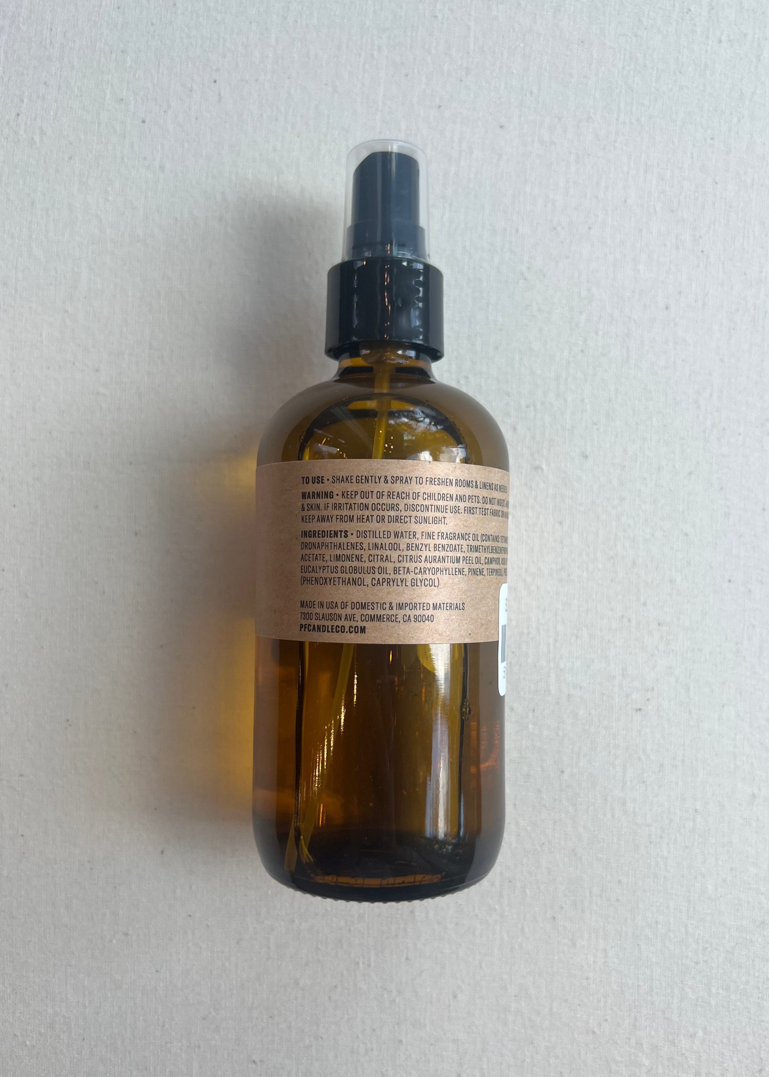 Room & Linen Spray - Amber & Moss