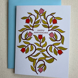 Tulip Anniversary Card