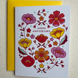 Floral Anniversary Card