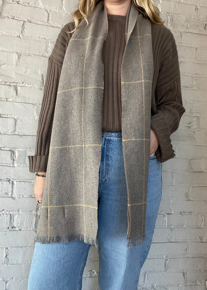 Turra Lambswool Scarf - Loam