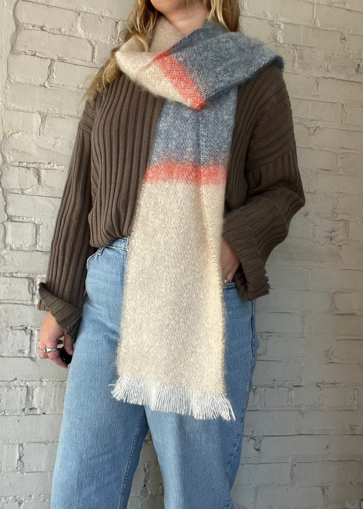 Silare Mohair Scarf - Slate