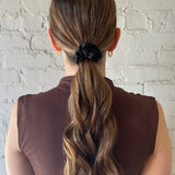Baby Satin Scrunchie - Black