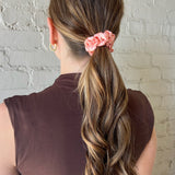 Baby Satin Scrunchie - Peach