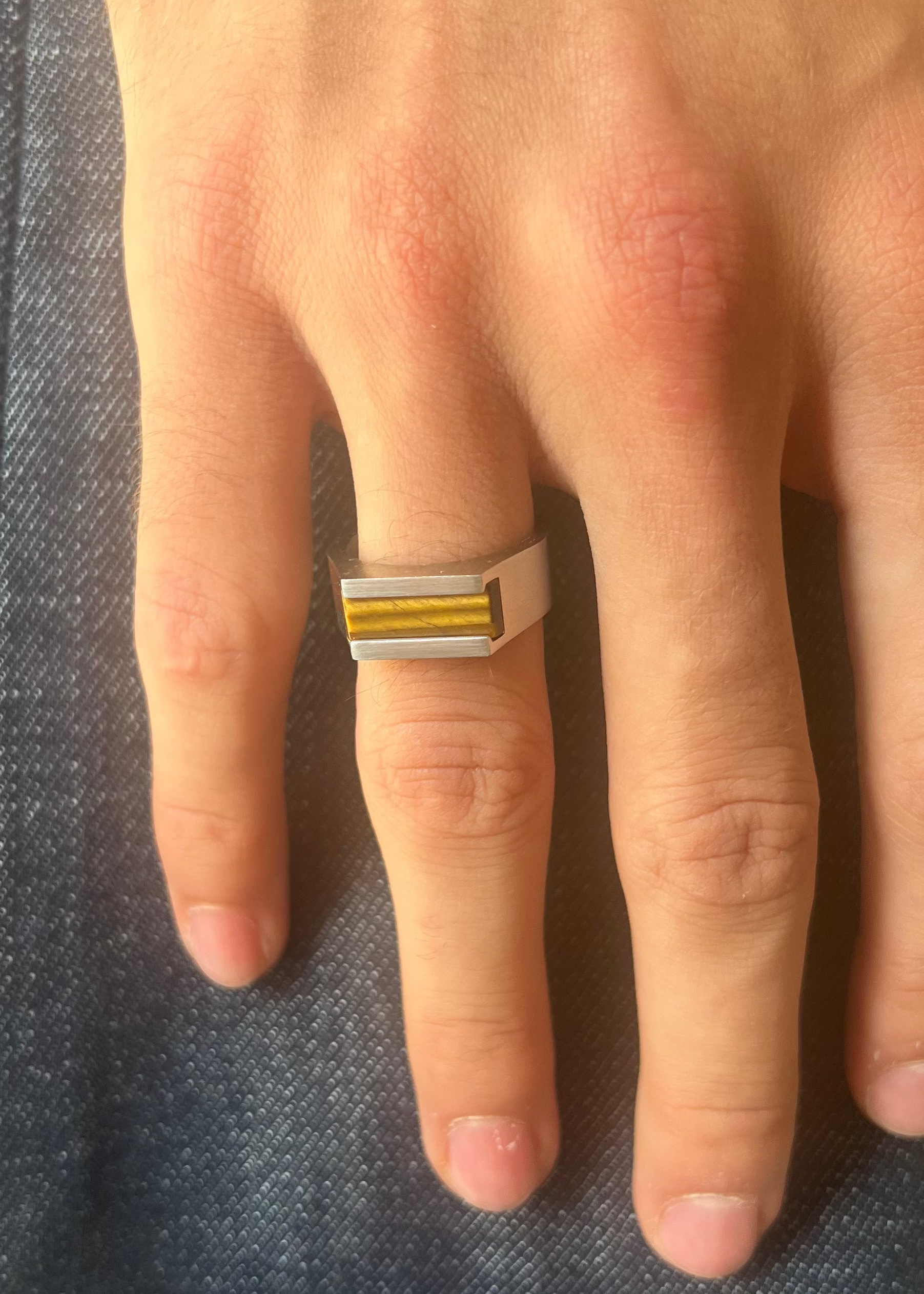 Tigers Eye Signet Ring