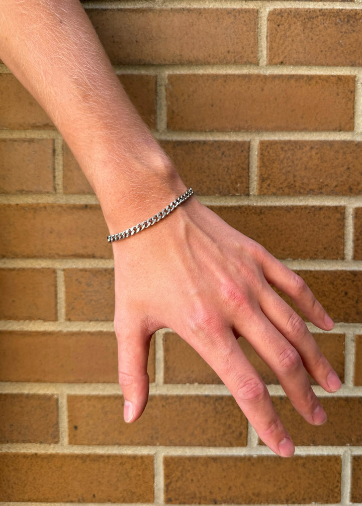 Thin Chain Bracelet - Steel