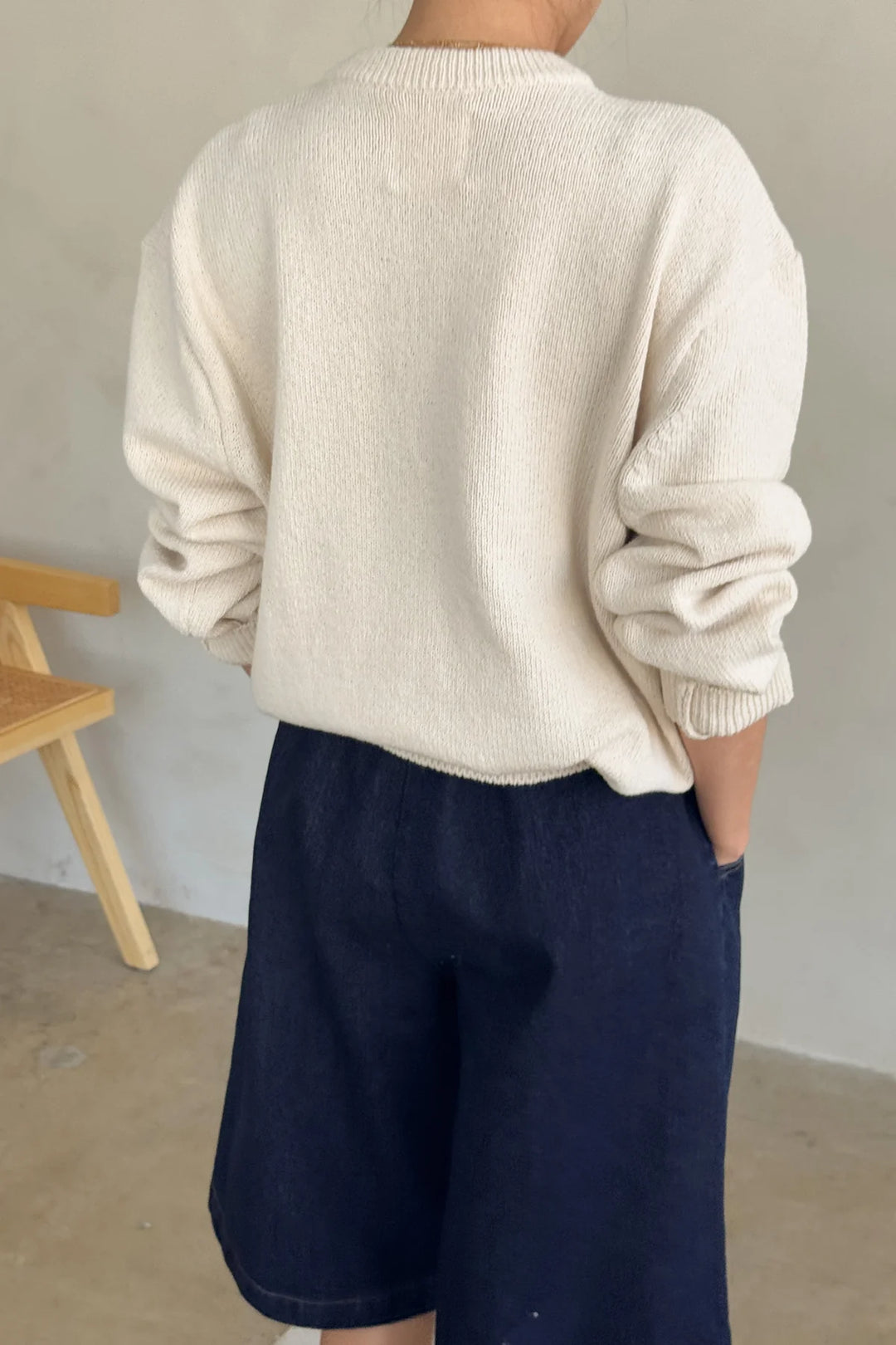 Gabby Cotton Sweater - Naturel