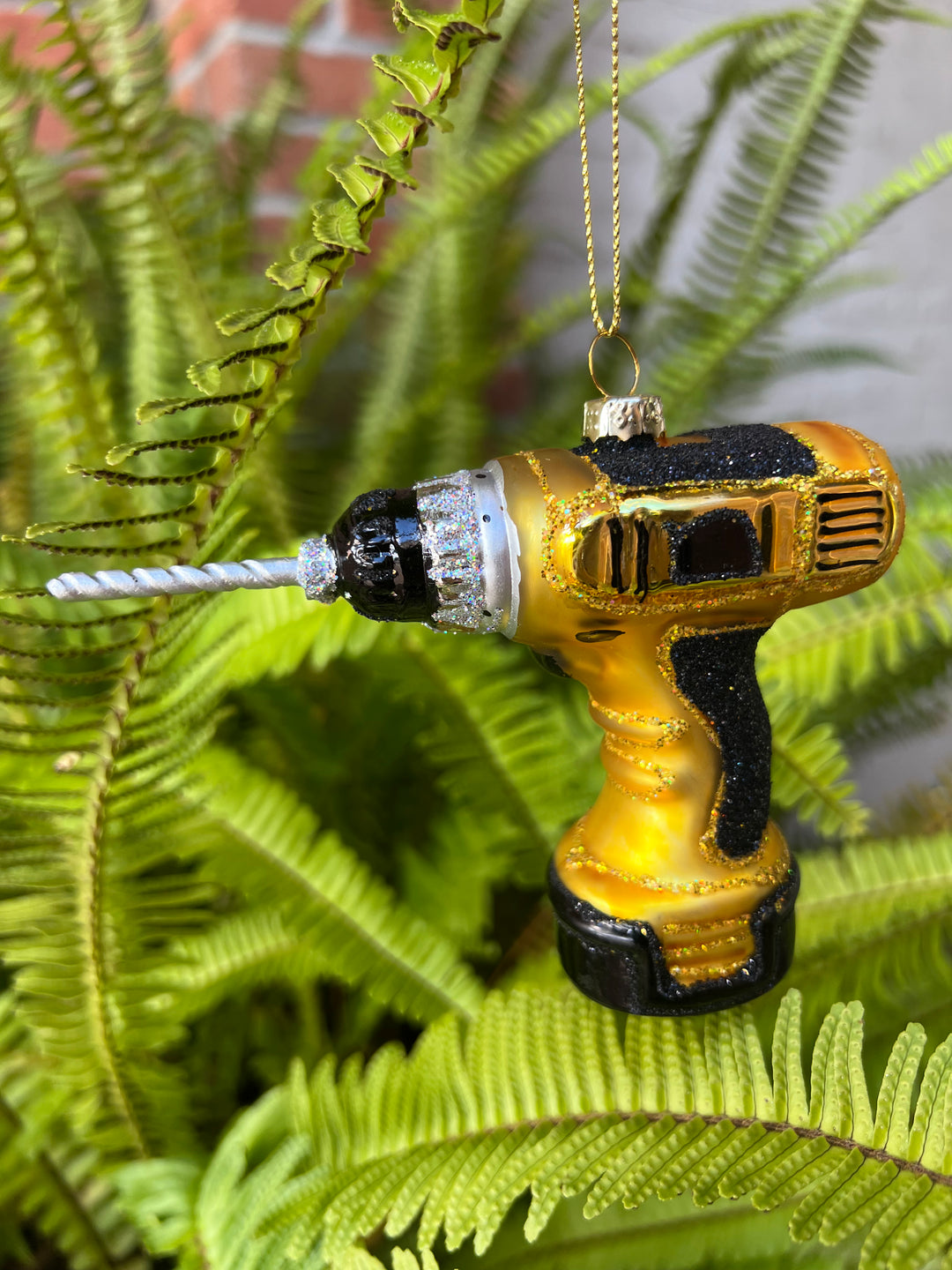 Yellow Drill Ornament