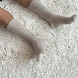 Extended Cashmere Socks - Fawn