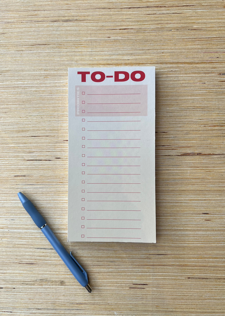 To-Do List Pad - Yellow/ Red