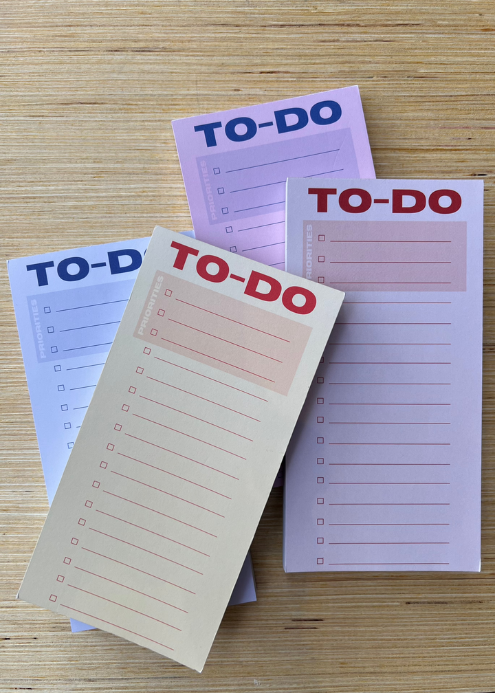 To-Do List Pad - Yellow/ Red