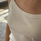 Pointelle Eve Cami - Naturel