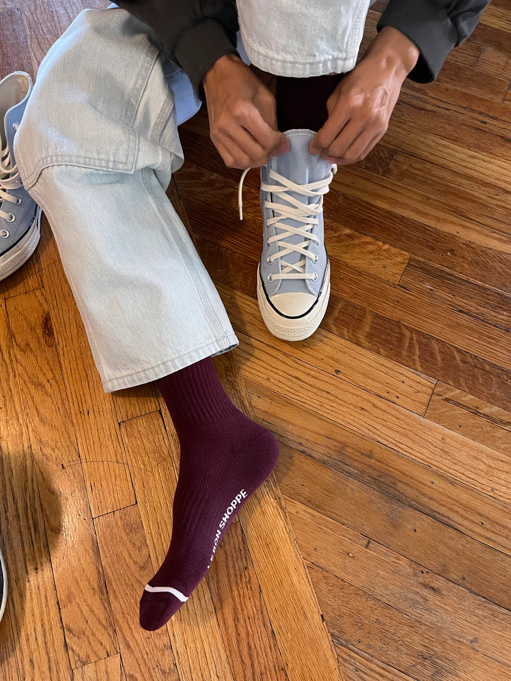 Boyfriend Socks - Maroon