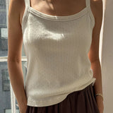 Pointelle Eve Cami - Naturel