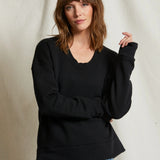 Janie Fleece Sweatshirt - True Black