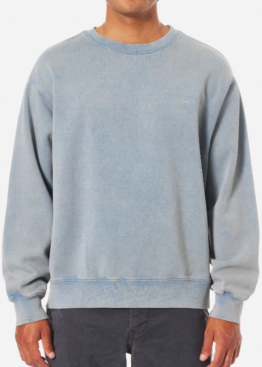 EMB Crew Fleece - Washed Blue Sand