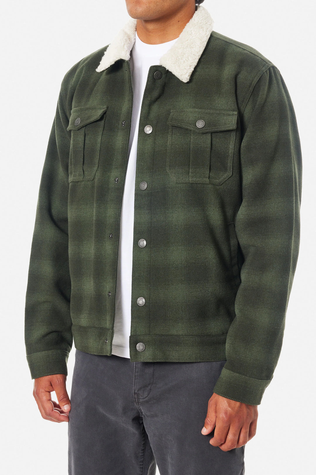 Harris Plaid Jacket - Thyme