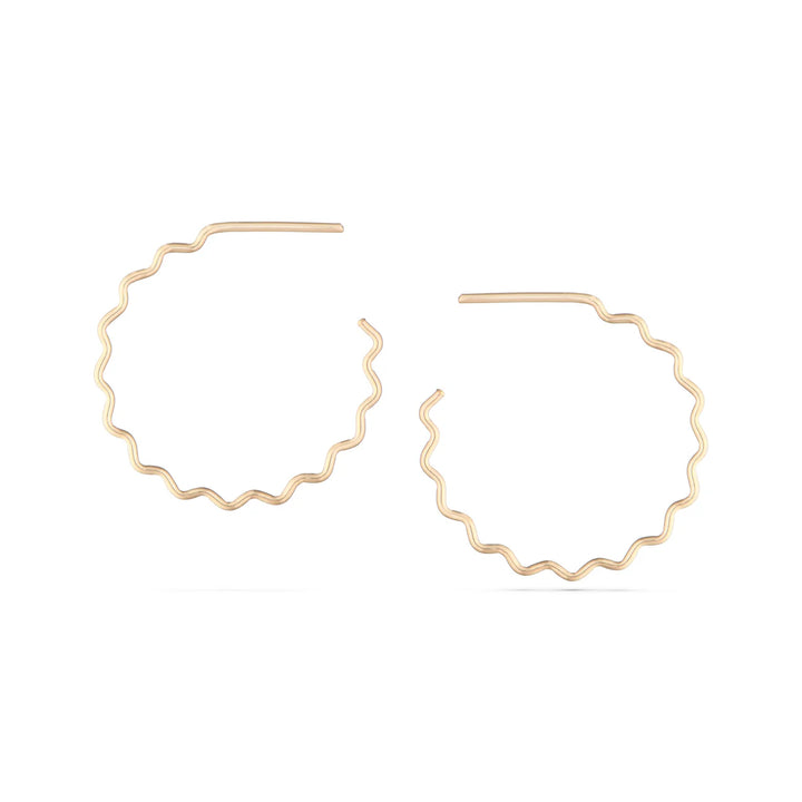Krinkle Earrings Medium - Gold