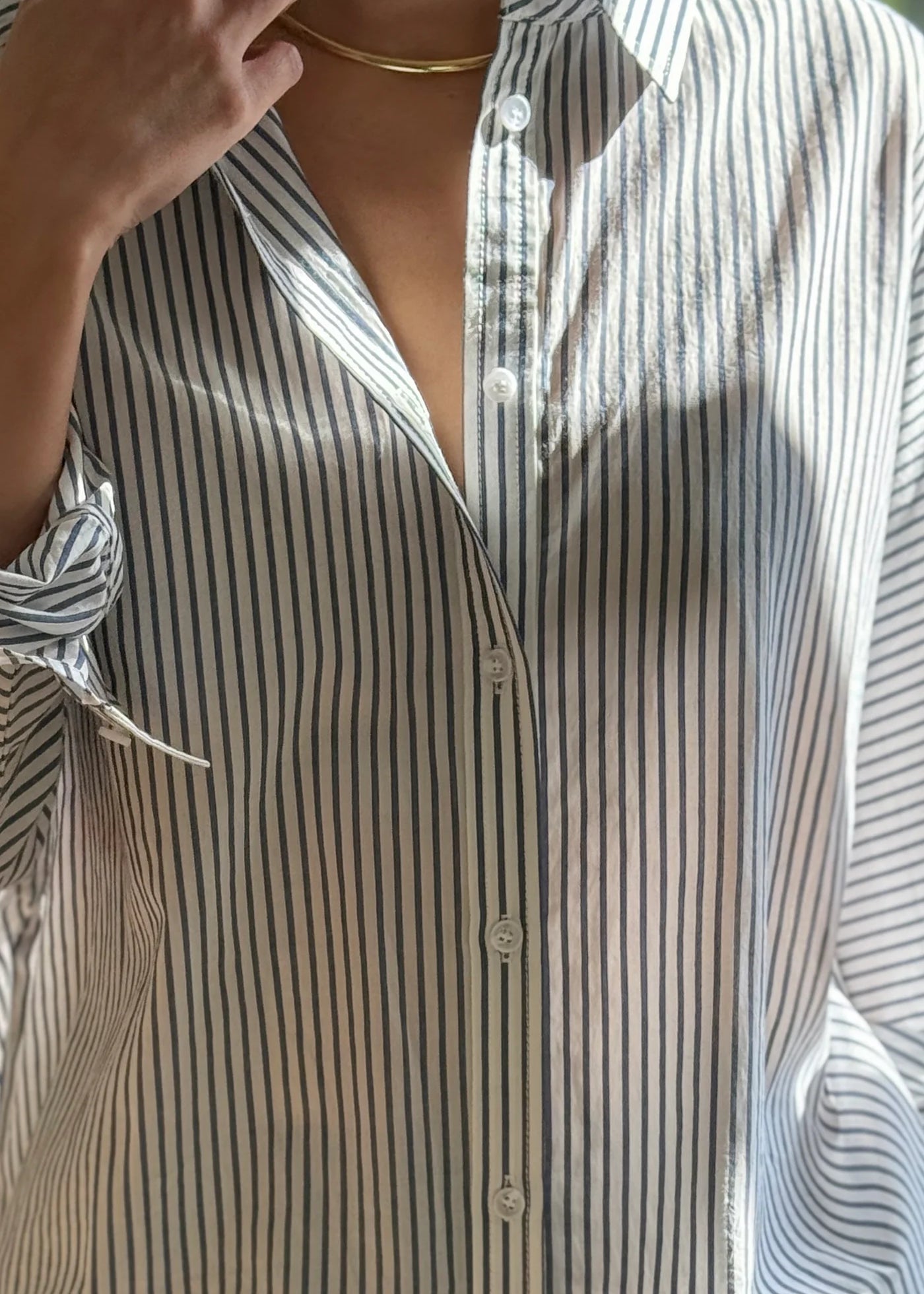 Lightweight Owen Shirt - Denim Stripe