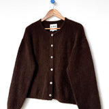 Leila Mohair Cardigan - Cocoa Bean