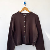 Cotton Leila Cardigan - Brown