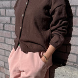Cotton Leila Cardigan - Brown