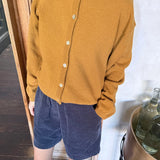 Cotton Leila Cardigan - Dijon