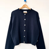 Cotton Leila Cardigan - Navy
