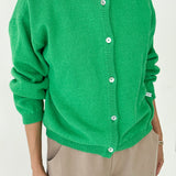 Cotton Leila Cardigan - Spring Green