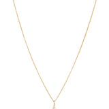 Sila Garnet Drop Necklace - Gold