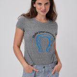 Make Your Own Luck Tee - Heather Grey